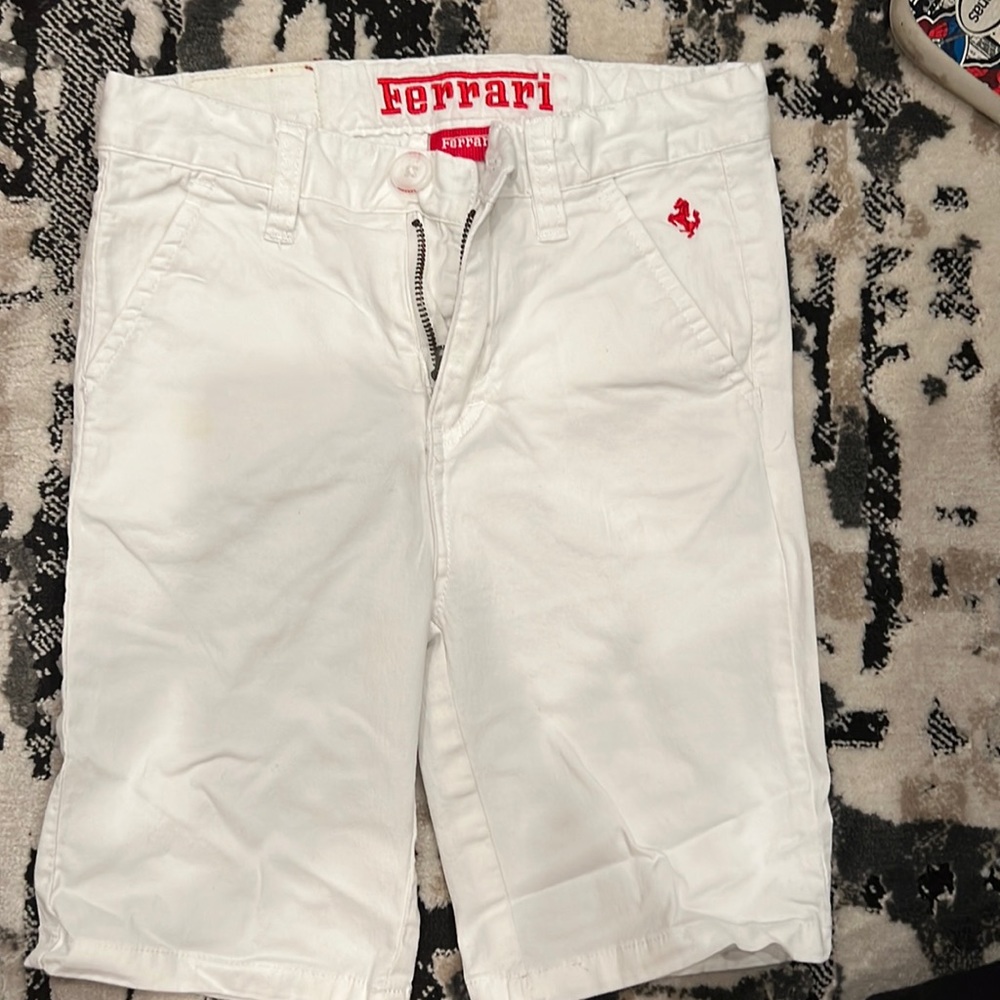COPY - Ferrari white shorts